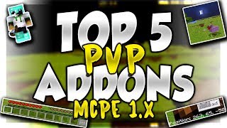 TOP 5 PvP ADDONS FOR MCPE 1x [upl. by Alcock]