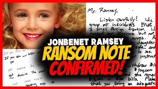 BREAKING JonBenet Ramsey Case SOLVED and Handwriting on Ransom CONFIRMED [upl. by Wiatt]