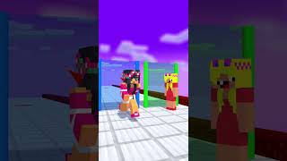 Love Run Aphmau And Noob Girls  Imagine Dragon minecraftanimation fypシ゚ minecraftshorts [upl. by Chrysa]