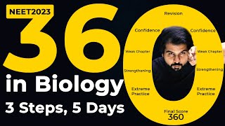 360 in Biology  3 Steps  5 Days  Complete NEET Biology neet2024 [upl. by Darius124]