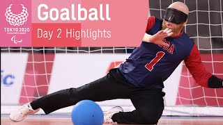 Goalball Highlights  Day 2  Tokyo 2020 Paralympic Games [upl. by Aluap323]