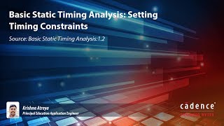 Basic Static Timing Analysis Setting Timing Constraints [upl. by Hcnarb393]