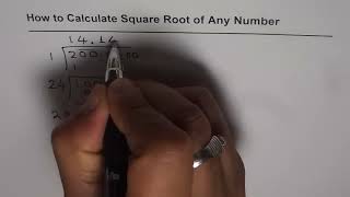 How to Calculate Square Root Without Calculator [upl. by Ahsaenat]