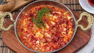 👉🏻ТУРЕЦКИЙ ЗАВТРАК МЕНЕМЕНИдеальный Не Неповторимый ВкусMenemen турецкая Рецепт [upl. by Ezarras]