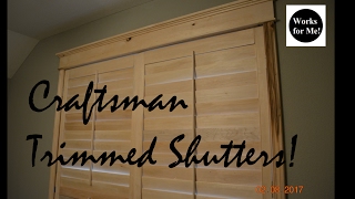 Plantation Shutter Craftsman Style Trim [upl. by Alokin]