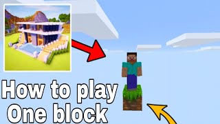 How to play one block in Craft world  master block 3d [upl. by Alicirp]