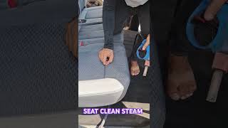 AHOW TO CLEANING SEAT WITH STEAM carcareservices carcleaningservice carcleaning detailing [upl. by Torruella295]