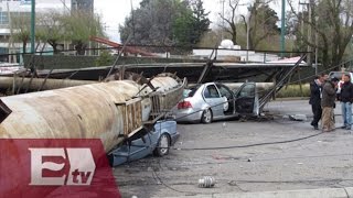 Operan a mujer lesionada por caída de espectacular en Metepec Edomex Vianey Esquinca [upl. by Shaffert]