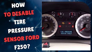 How to disable tire pressure sensor ford f250 [upl. by Allis432]