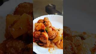 Soya chunks masala curry soya explore new recipe cooking shortsfeed indianfood soulfood [upl. by Ardnac]