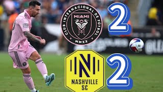 Nashville vs Inter Miami  22 Highlights Messi trick goal [upl. by Devinna]