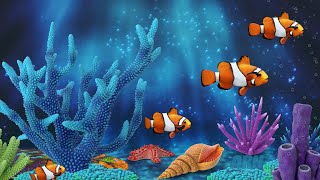 Lullabу and Calming Undersea Animation Lullaby Aquarium  Soothing fishes Baby Sleep Music [upl. by Izaak843]