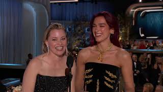 Dua Lipa amp Elizabeth Banks Present Best Television Female Actor – Drama Series I 81st Golden Globes [upl. by Aubigny977]