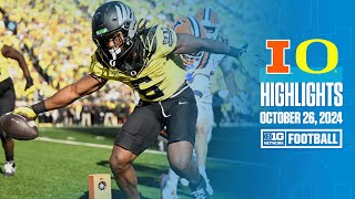 Illinois at Oregon  Highlights  Big Ten Football  10262024 [upl. by Lindie848]