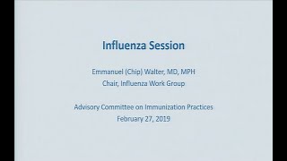 February 2019 ACIP Meeting  Influenza Vaccines [upl. by Divad]