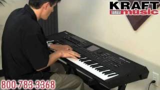 Kraft Music  Yamaha Motif XF Demo with Tony Escueta [upl. by Ennaihs]