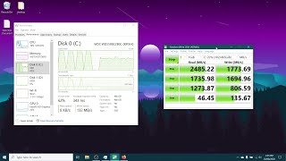 Benchmark  Western Digital SN550 NVMe SSD 500GB Acer VX15 Laptop [upl. by Atlee]