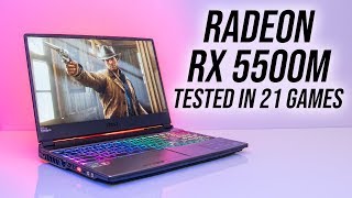 MSI Alpha 15 Gaming Benchmarks  RX 5500M Tested in 21 Games [upl. by Nnyllaf]