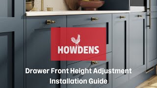 Drawer Front Height Adjustment Guide [upl. by Wonacott603]