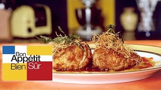 Noix de ris de veau au porto et fumet de gingembre Recette [upl. by Ilek]