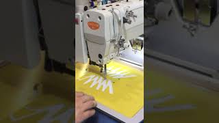 shoe eyelet punching machine with the shoe vamp sewing [upl. by Ferdinand]