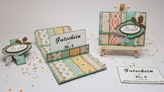 Gutscheinverpackung │Gutscheinkarte basteln mit Stampin Up® [upl. by Alletse]