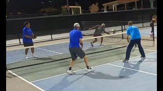 Mens Doubles Pickleball Carter and Jay vs John and Scott Game 1 of 2 [upl. by Neelram]