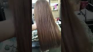 Honey brown hair colour keratine treatment 7sbeautyampstitching tips [upl. by Kindig]