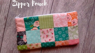 Easy Sewing Projects Zipper Pouch Tutorial [upl. by Salhcin12]