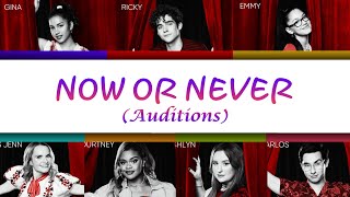 Cast of HSMTMTS  Now or Never Auditions Color Coded Lyrics From HSMTMTS THE FINAL SEASON [upl. by Ainekahs]