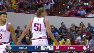 IU basketball highlights vs Marian [upl. by Elita]