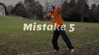 10 Typical Mistakes Beginners do on a Slackline [upl. by Miculek]