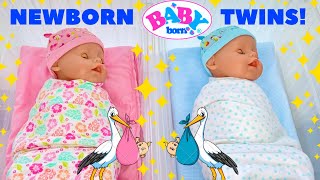 💖💙Baby Born Twins Compilation💖💙 Twin Newborns Come Home From The Hospital  Morning Routine☀️ [upl. by Thornie429]