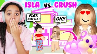 FLEX OFF BATTLE With ISLAS BOYFRIEND In Adopt Me Roblox [upl. by Nomde82]