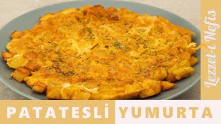 Patatesli Omlet Nasıl Yapılır Patatesli Yumurta Tarifi [upl. by Grimaud]