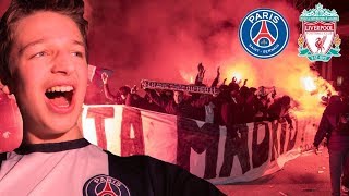 PSG vs LIVERPOOL VLOG  CRAZY PARIS ULTRAS [upl. by Alessandra54]