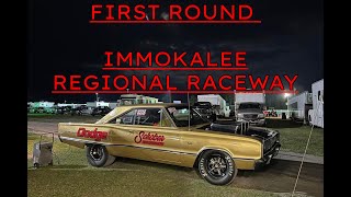 First Round Action  Immokalee Regional Raceway  SUPER PRO  bracketracing becauseracecar mopar [upl. by Little]