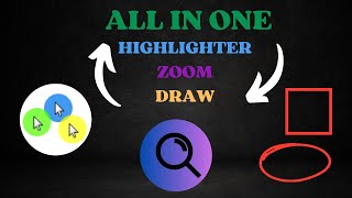 Draw Circle Arrow Rectangle On Screen  Zoom in and out screen recordinghow highlight cursor mouse [upl. by Sukcirdor]