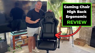 Gaming Chair High Back Ergonomic REVIEW [upl. by Naujuj]