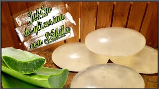 ❤️ JABON de Glicerina para pieles secas con ALOE VERA MIEL y ACEITE DE OLIVA❤️ [upl. by Aihsatsan785]