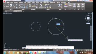 AutoCAD I 0402 Circle Center Diameter Option [upl. by Mcknight]