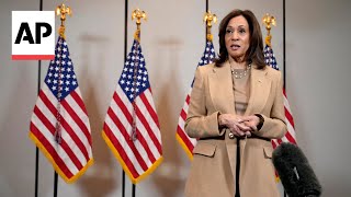 Harris slams Mike Johnson for suggesting GOP would probably try to cut federal semiconductor aid [upl. by Lanti]