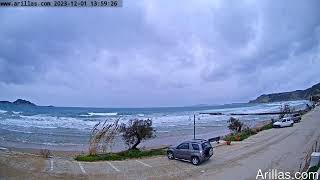 20231201 Arillas Corfu Live Webcam [upl. by Erodroeht]