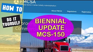 How To Do FMCSA Biennial Update  StepByStep Instructions  Save Money On A Service [upl. by Jarvey]