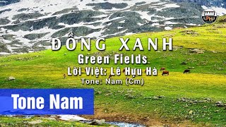 Đồng Xanh  Karaoke  Tone Nam  Beat Chuẩn [upl. by Orteip]