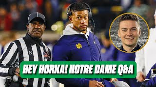 Notre Dame coach Marcus Freeman to the NFL 😯 What to make of ESPNNFL Network rumors  Hey Horka [upl. by Emalee]