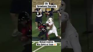 Remember When Michael Crabtree Did This To Texas  CFB Throwback Thursday [upl. by Htebazie]