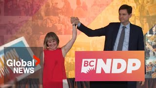 BC election NDP expected to form slim majority government [upl. by Aillicsirp]