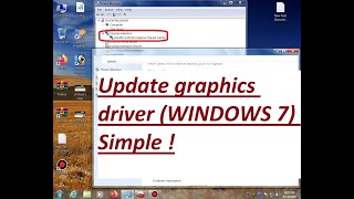 How to Update Your Graphics Card Driver WINDOWS 7 Very Simple [upl. by Reste]