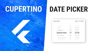 Flutter CupertinoDatePicker Widget [upl. by Lydon]